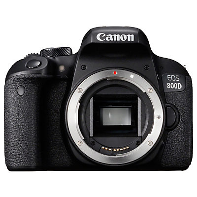 Canon EOS 800D Digital SLR Camera, HD 1080p, 24.2MP, Wi-Fi, Bluetooth, NFC, Optical Viewfinder, 3 Vari-Angle Touch Screen, Body Only